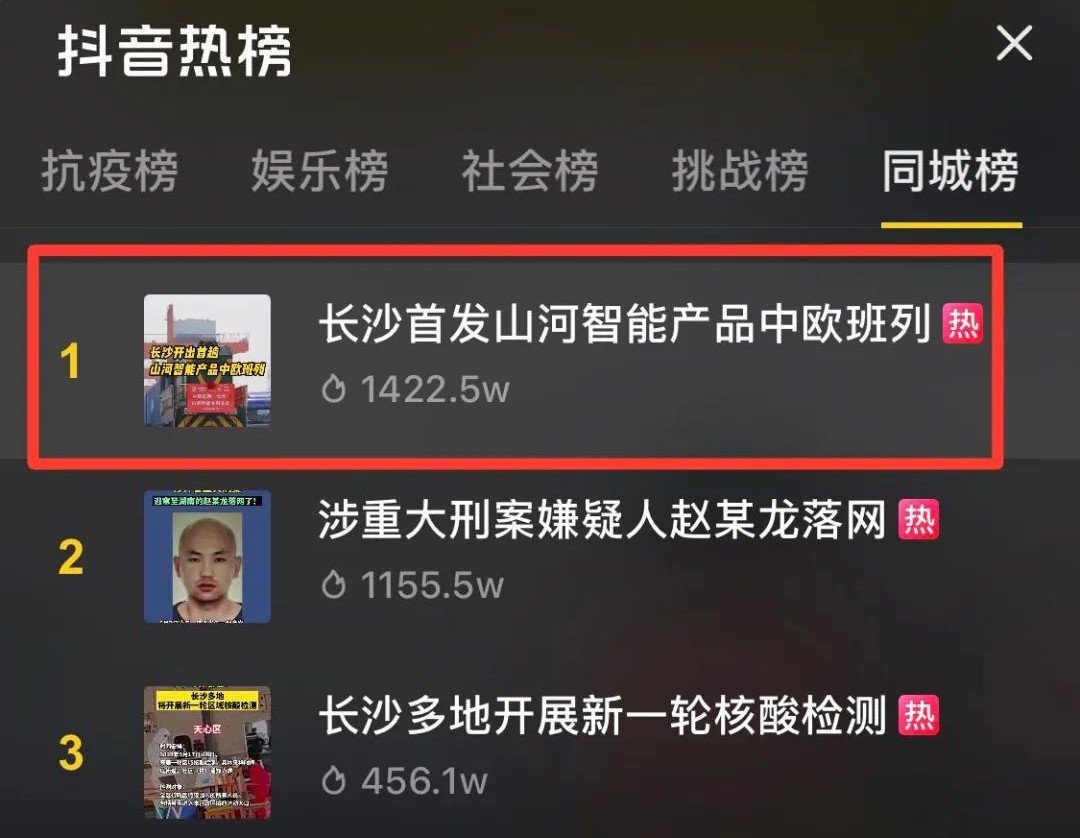 中欧班列（长沙）鸿运国际智能专列首发引媒体关注