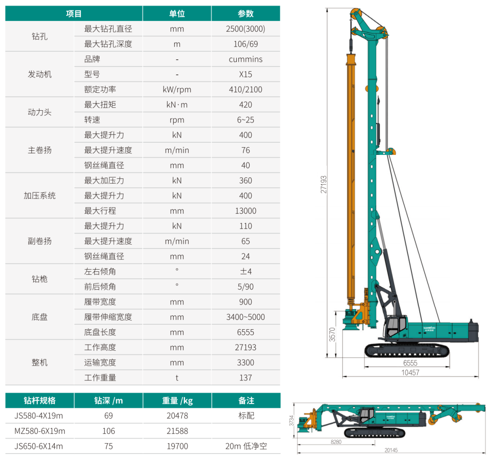 超大型多功效旋挖钻机