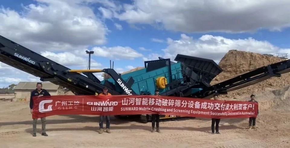 高效环保深受认可！！！鸿运国际智能破碎筛分装备首进澳洲市场
